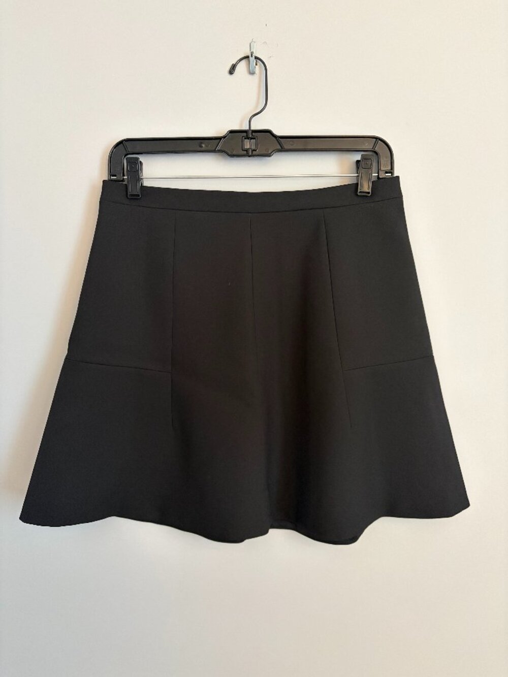 Black J. Crew a-line short skirt, size 4